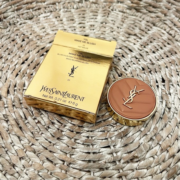 New YSL Make Me Blush 24H Buildable Powder Blush 23 Hot Mauve - Picture 3 of 4